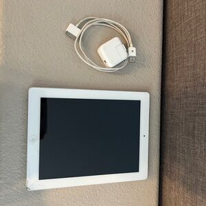 White Tablet with Charger